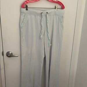 Caribbean Joe Light Blue Drawstring Lounge Pants